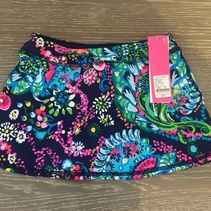 Lilly Pulitzer girls mini Aila skort take me to the sea, nwt, med 6-7